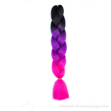 Quality 24 Inch 100% Synthetic Ultra Braid High Temperature Fiber Hair Extensions